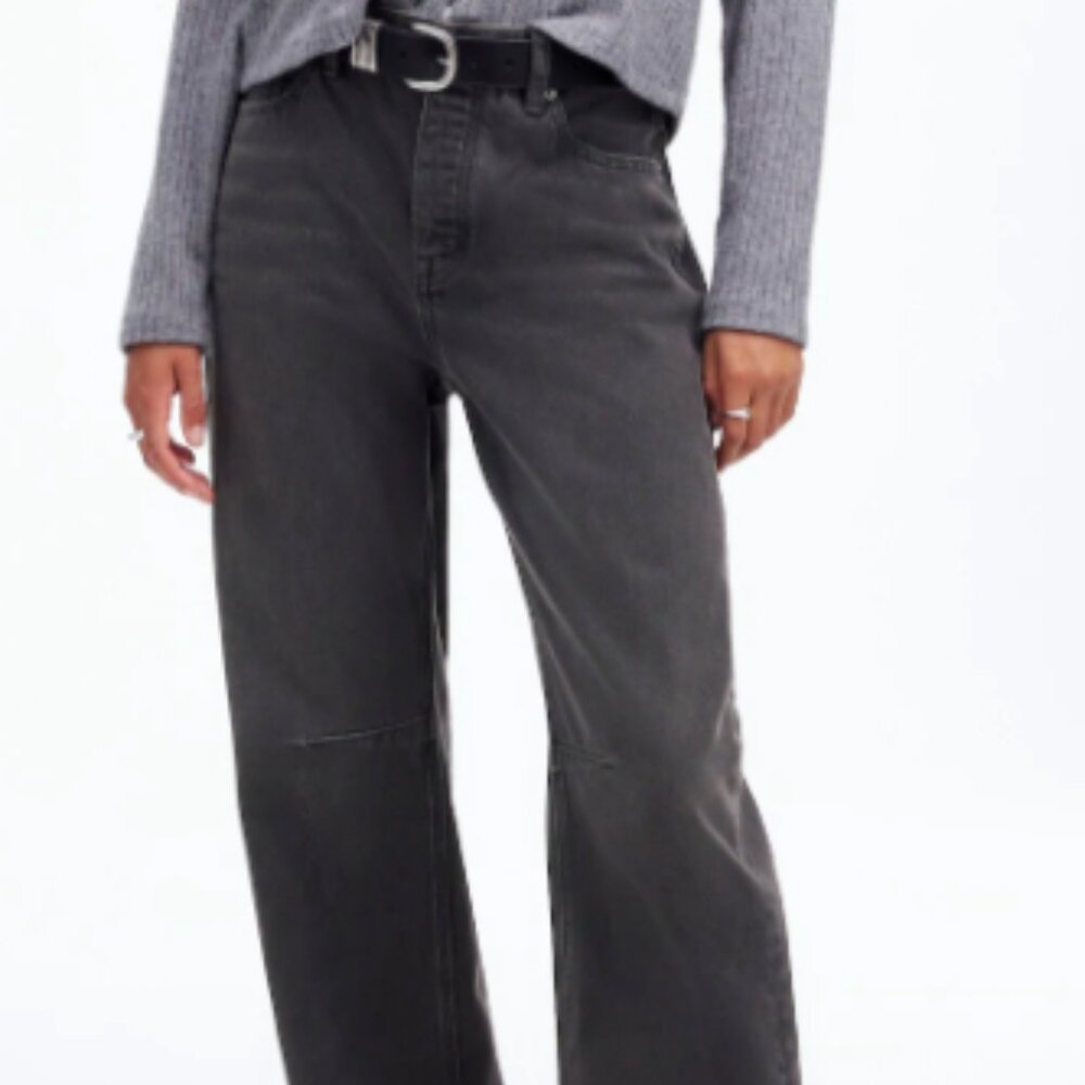 Madewell Darted Barrel-Leg Jean | Size 28